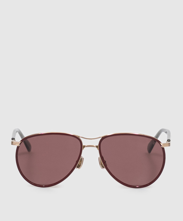 Brunello Cucinelli Бордові сонцезахисні окуляри MOCMULTS50
