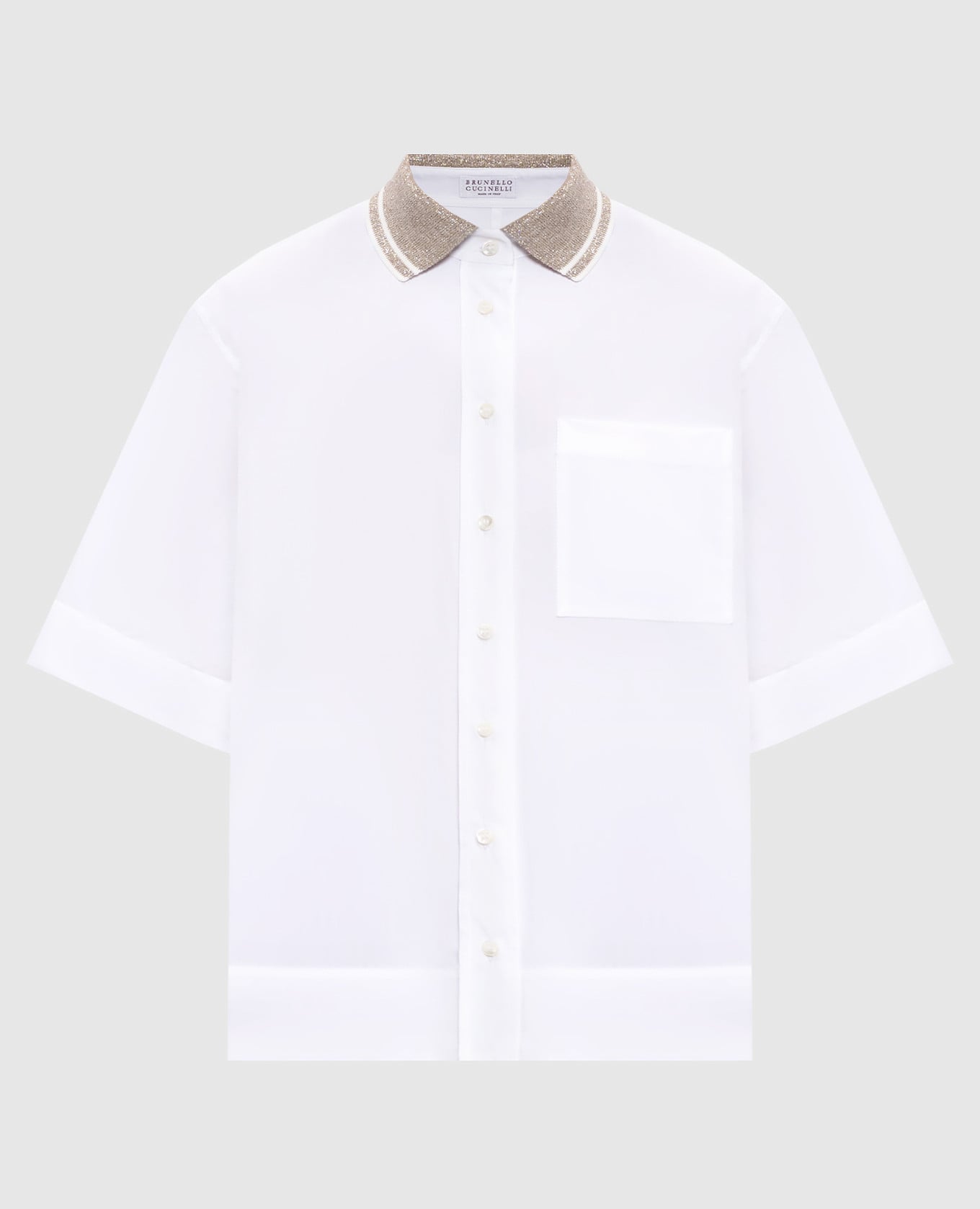 Белая рубашка с люрексом