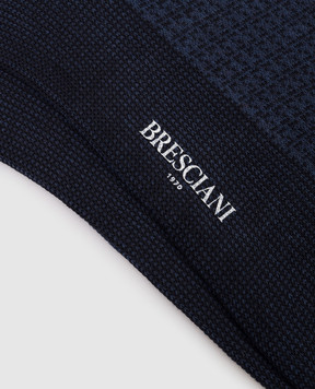 Bresciani Синие носки в узоре MC014JQ1446XX