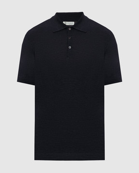 Brunello Cucinelli Серое поло с шелком MNB805405