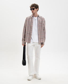 Off-White Біла футболка з емблемою 3D Spray Arrow 44MAA120S26J00I