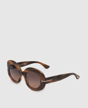 Tom Ford Коричневые солнцезащитные очки CLAUDETTE FT1346