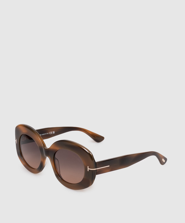 Tom Ford Коричневые солнцезащитные очки CLAUDETTE FT1346 изображение 3