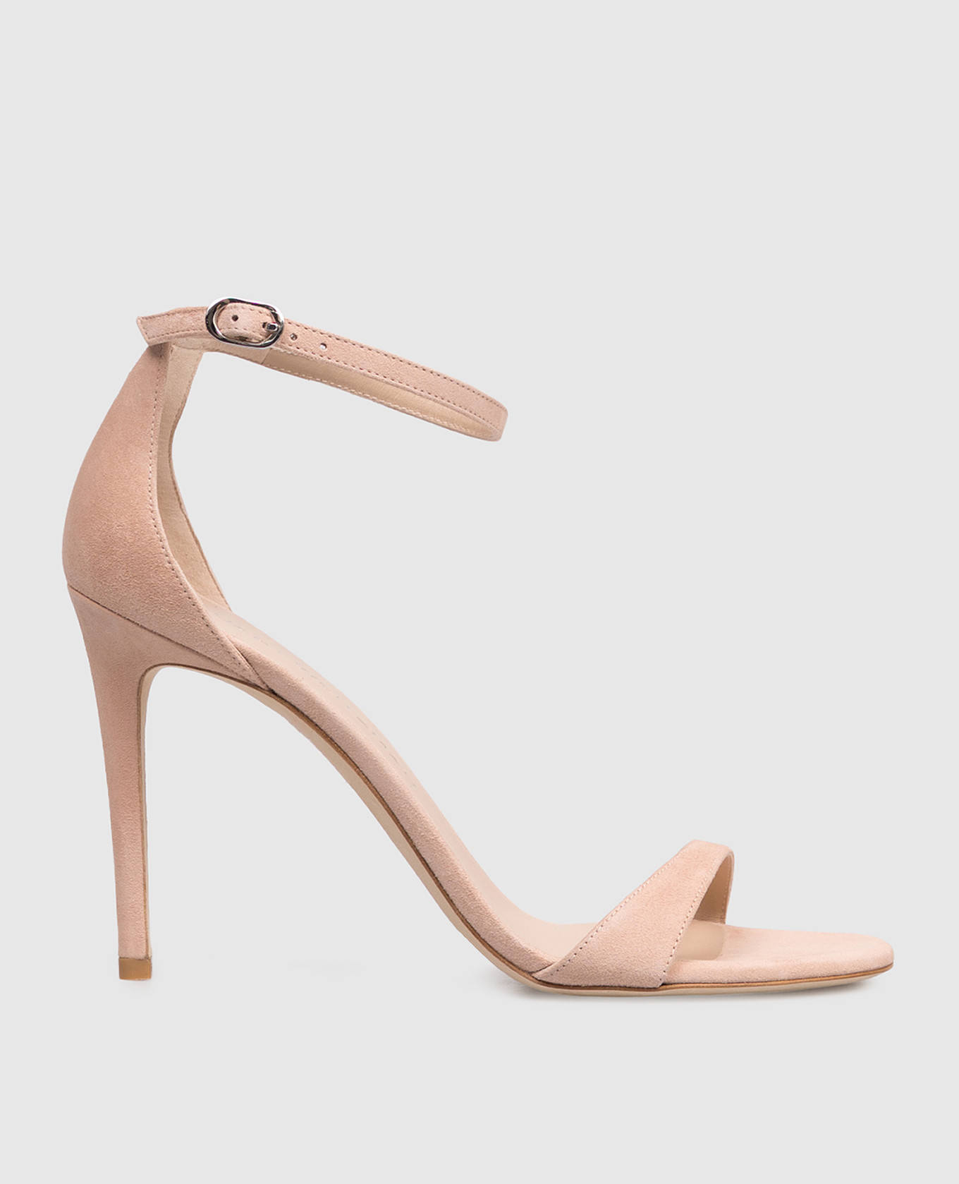 Бежевые замшевые босоножки NUDIST