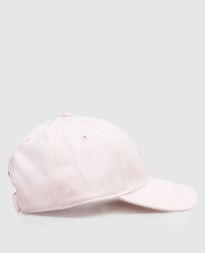 Moncler ENFANT Детская розовая кепка с нашивкой логотипа L19543B000170U082