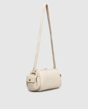 Christian Villa Бежевая кожаная сумка 06494