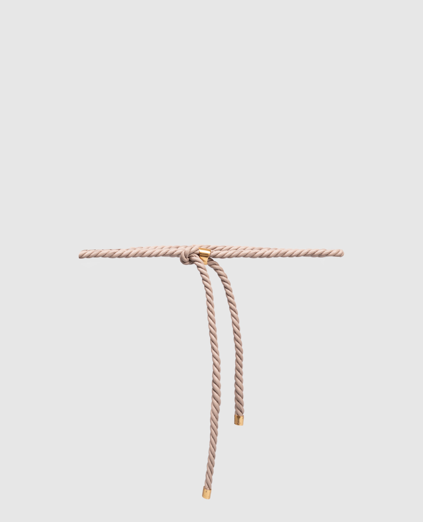 

Серый кожаный пояс-жгут с логотипом, Ремни