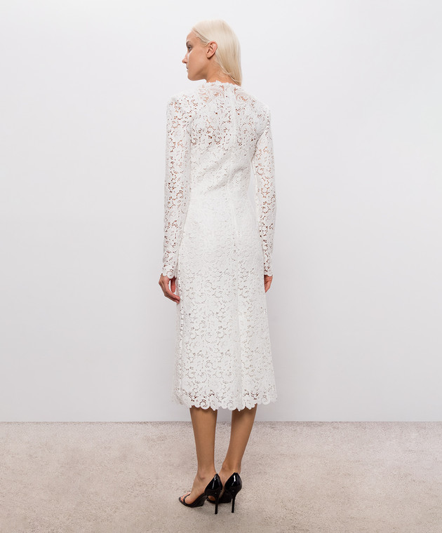 Ermanno Scervino Белое платье из кружева D492Q313CSAPEWZ изображение 3