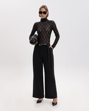 Twinset Чорні штани з поясом 262LI2DPP