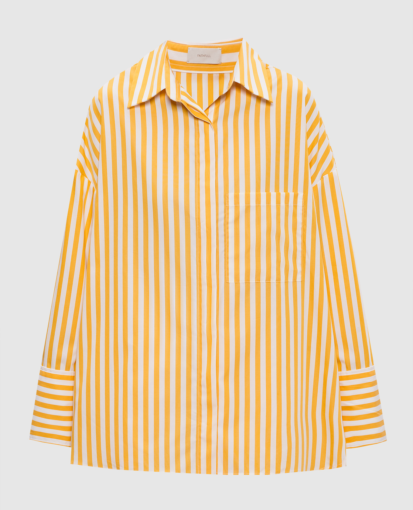 

Рубашка Clemente в полоску, Оранжевый, Рубашки