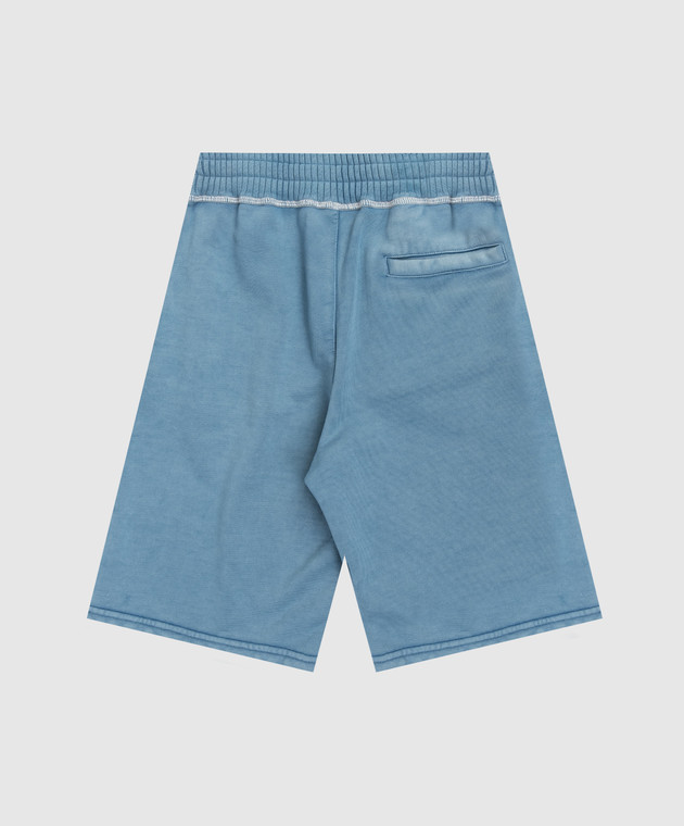 Dolce&Gabbana Дитячі блакитні шорти з принтом L4JQXEG7PTL26 зображення 2