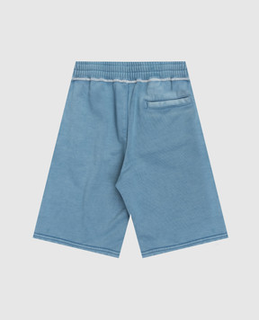 Dolce&Gabbana Дитячі блакитні шорти з принтом L4JQXEG7PTL26