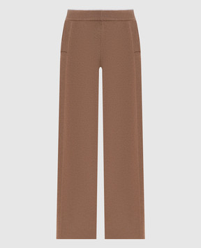 Kiton Коричневые спортивные брюки из шерсти и кашемира D62941K0584L