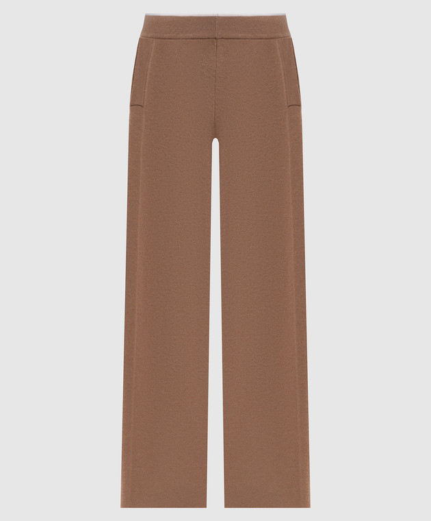 Kiton Коричневые спортивные брюки из шерсти и кашемира D62941K0584L