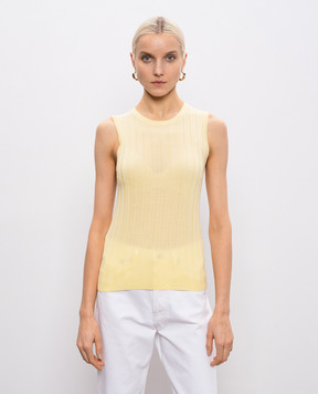 Allude Жовтий топ з вовни 26264028
