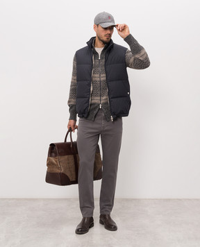 Brunello Cucinelli Серые джинсы с логотип патч M277PO2090