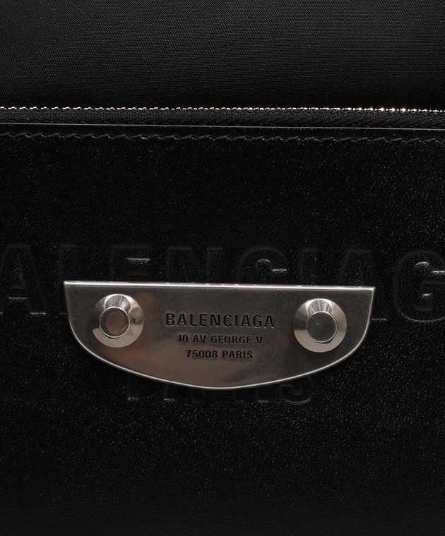 Balenciaga Черная сумка с тиснением логотипа A000HG2ACPU изображение 4