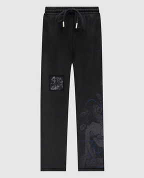 Off-White Серые спортивные штаны Faded Painting 44MCH05AF5F004