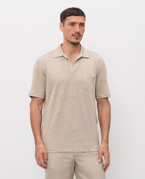 Sease Бежевое поло с конопли TP030TJ267