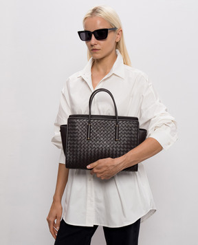 Bottega Veneta Коричневая кожаная сумка Barbara 875932V5KD0