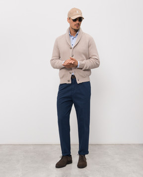Brunello Cucinelli Синие брюки M252DH0660