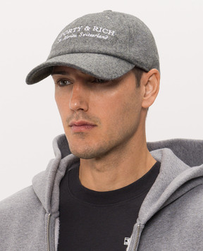 Sporty & Rich Серая кепка с шерстью AC08082326GY34