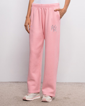 Sporty & Rich Розовые утепленные спортивные штаны Yankees PA0712218300PL151