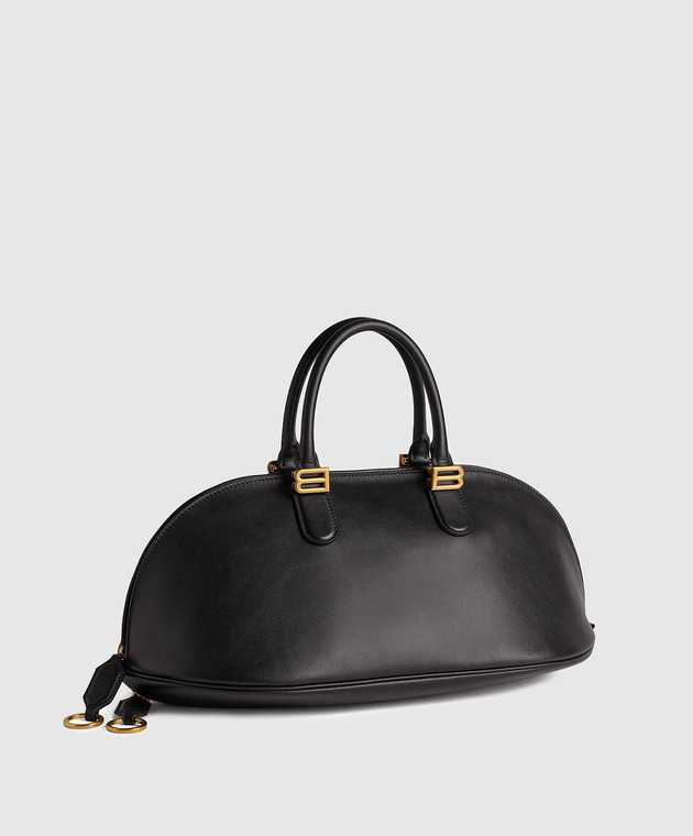 Balenciaga Черная кожаная сумка-тоут Bolero 8680742ACJS изображение 3