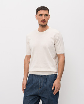 Brunello Cucinelli Футболка цвета айвори M29805200