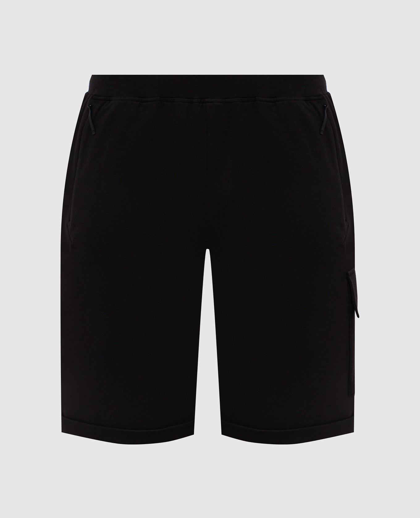 

Черные шорты с патчем, Черный, Шорты