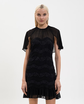 Twinset Черное платье с кружевом 261TP2781