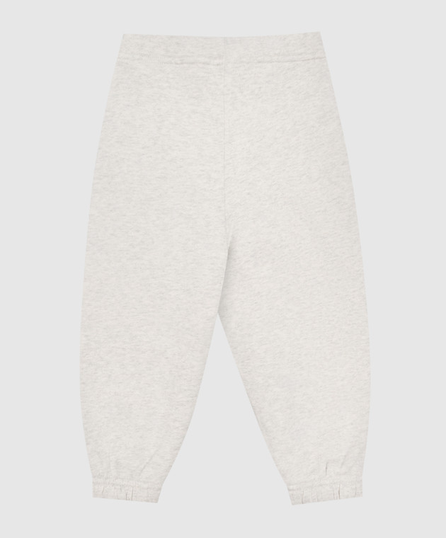 Off-White Детские серые меланжевые джоггеры с принтом логотипа 44BXD001F26F002 изображение 2