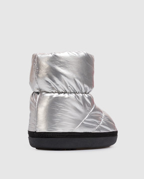 Maison Margiela MM6 Дитячі стьобані чоботи з нашивкою 839493639