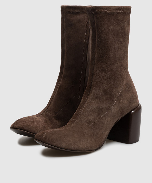 Officine Creative Коричневые замшевые ботильоны FELICIA FELICIA011W изображение 2