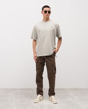 Stone Island Коричневые брюки карго с логотипом L1S153100053S00WA