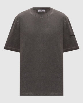 Stone Island Серая футболка с вышивкой эмблемы L2S152100024S00V3