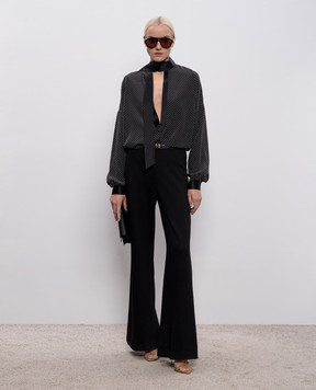 Tom Ford Черная блуза из шелка в горох CA3333FAP250