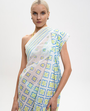 Casablanca Белое парео в принт Degrade Monogram ASP26ACC23302EXBC