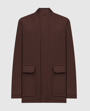 Stefano Ricci Коричнева куртка з кашеміром та вовною норки M7J5300090CO69HC