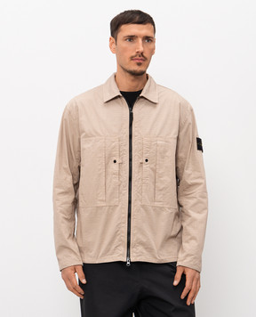 Stone Island Бежевая рубашка на молнии L1S151200005S0298