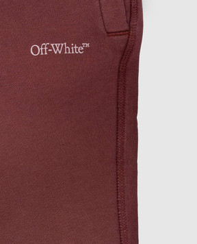 Off-White Дитячі рожеві джогери з принтом 44BCH001F26F001