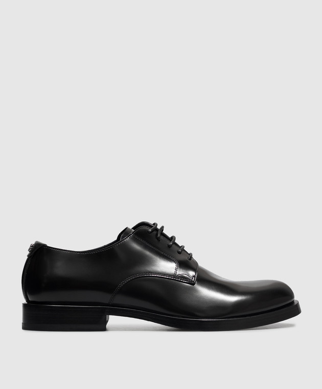 Dolce&Gabbana Черная кожаная дерби с монограммой DG A10888A1203