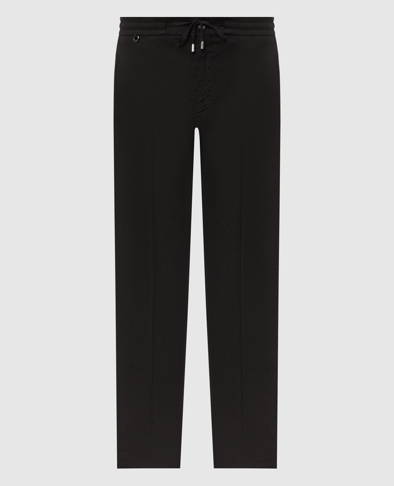 Черные брюки с льном