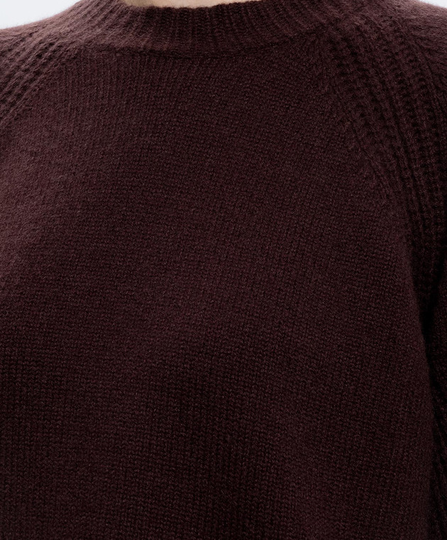 JOSEPH Коричневий светр Maple з кашеміру JF010034 зображення 5