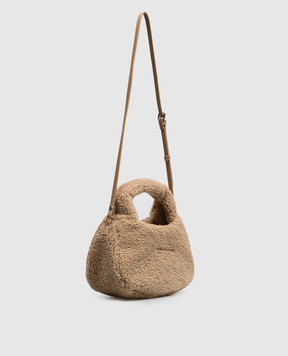 Maison Margiela MM6 Дитяча бежева сумка з патчем логотипа M61143MM09I