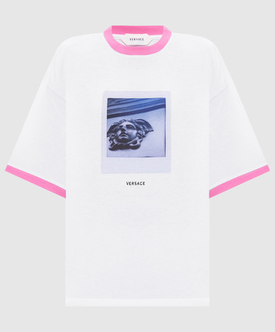 Белая футболка Polaroid Medusa