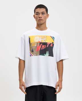 Off-White Біла футболка Shimada 44MAA120F5J00Y