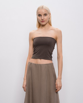 Brunello Cucinelli Коричневий топ M0T1802B19