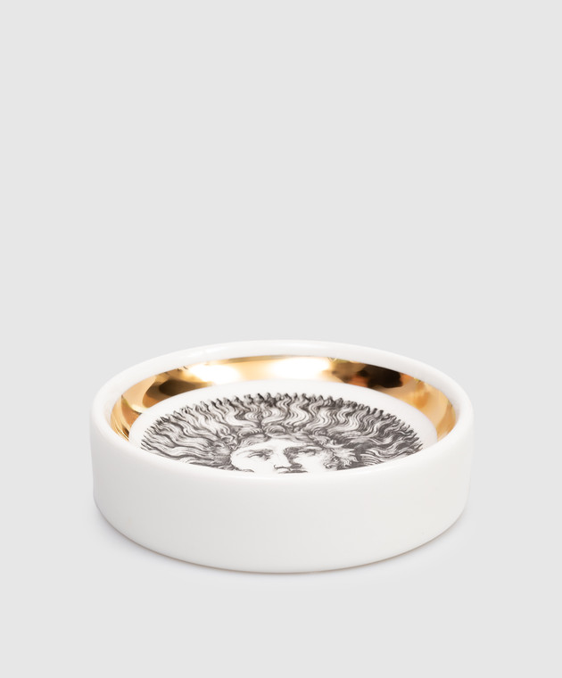 Fornasetti Белая фарфоровая подставка для мелочей P23Z461 изображение 2