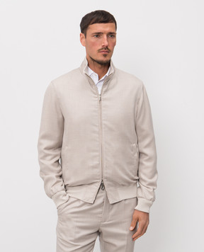 Enrico Mandelli Бежева куртка з кашеміру 3L506A5607